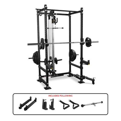 GYM BOX WITH HIGH LOW PULLEY - PLATE LOADED