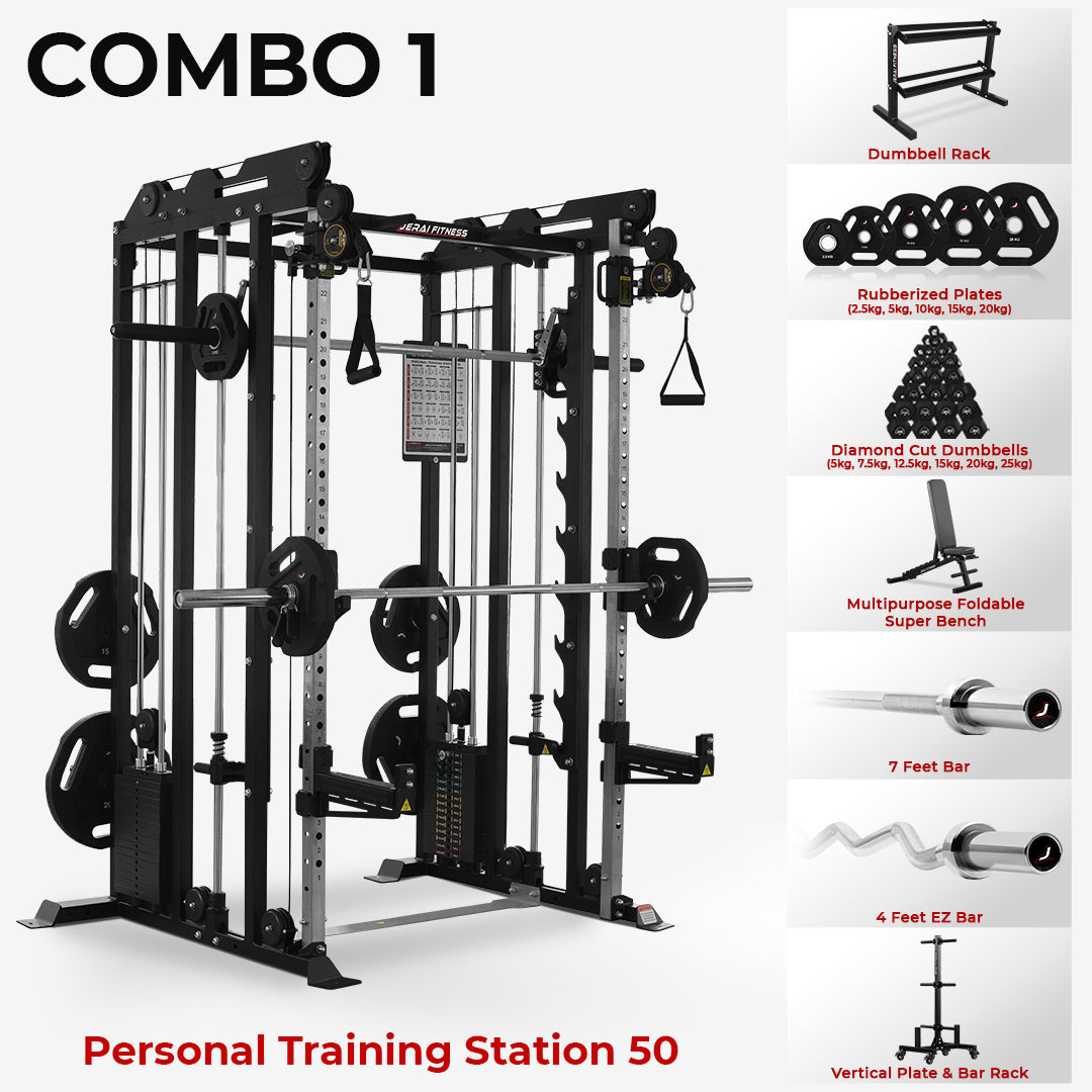 Gym Equipment Protoner Home Gym 50 Kg Home Gym Combo 20kg Protoner