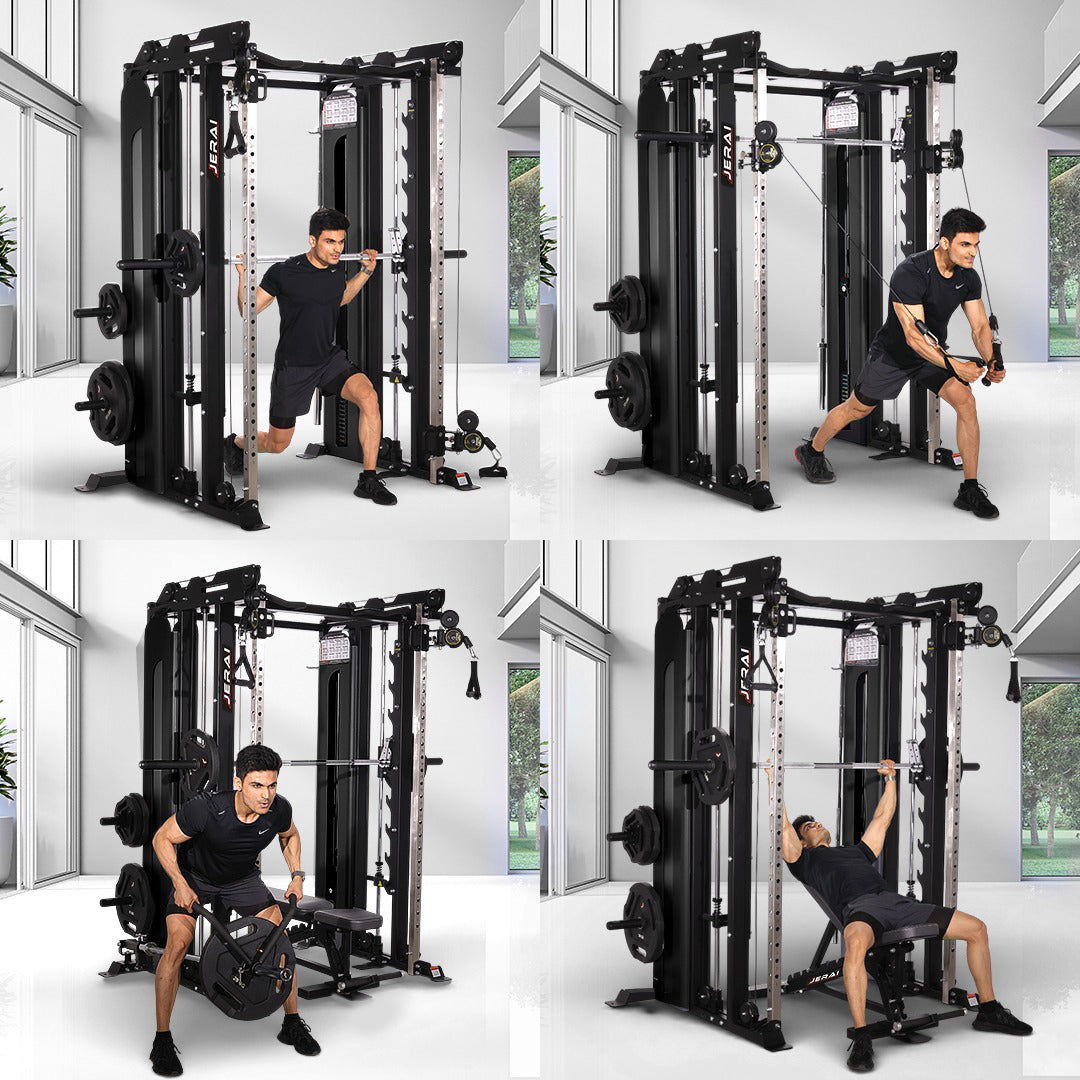 Jerai SUPER PERSONAL TRAINING STATION – dimensions and specifications infographic