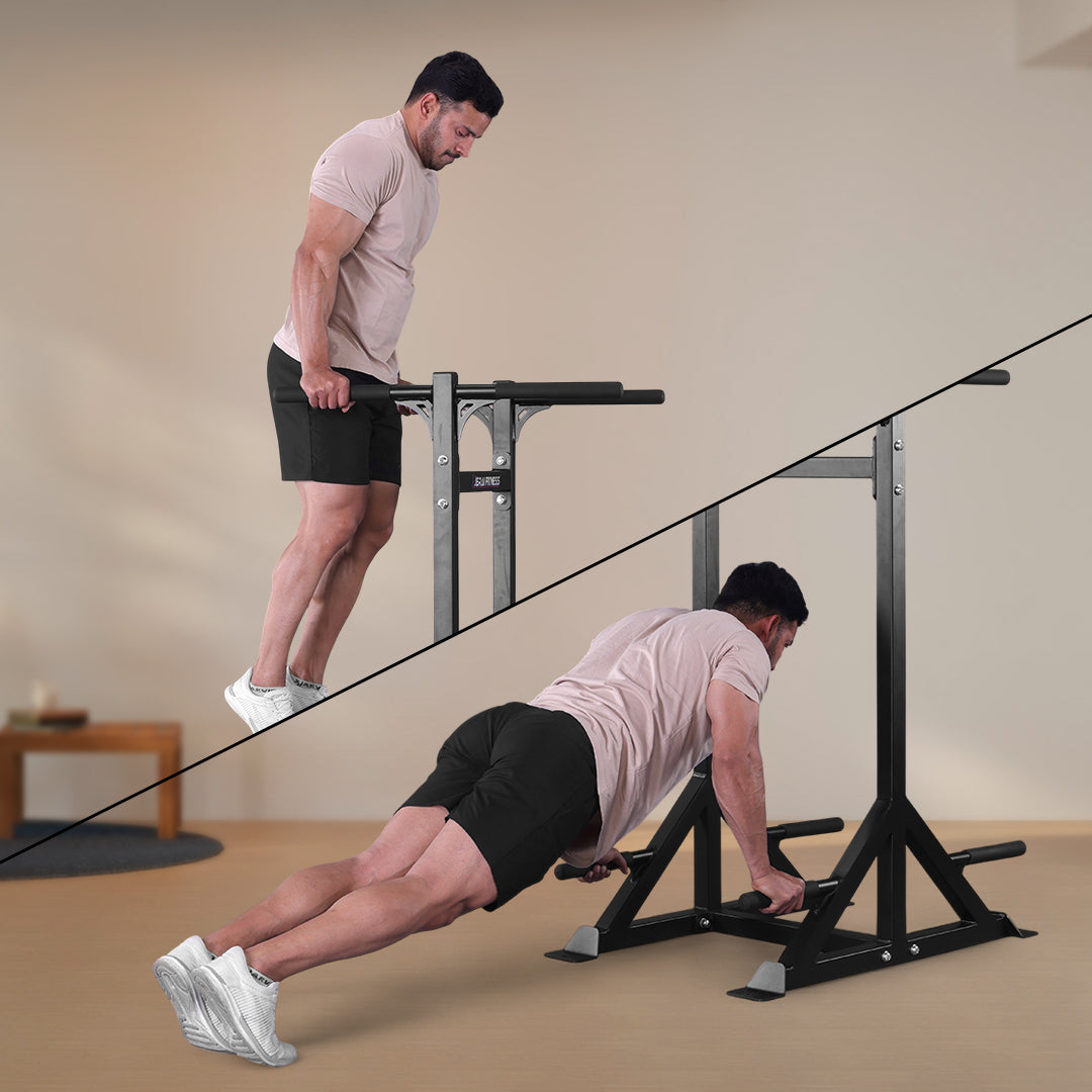 2 WAY PUSH UPS / DIP STAND