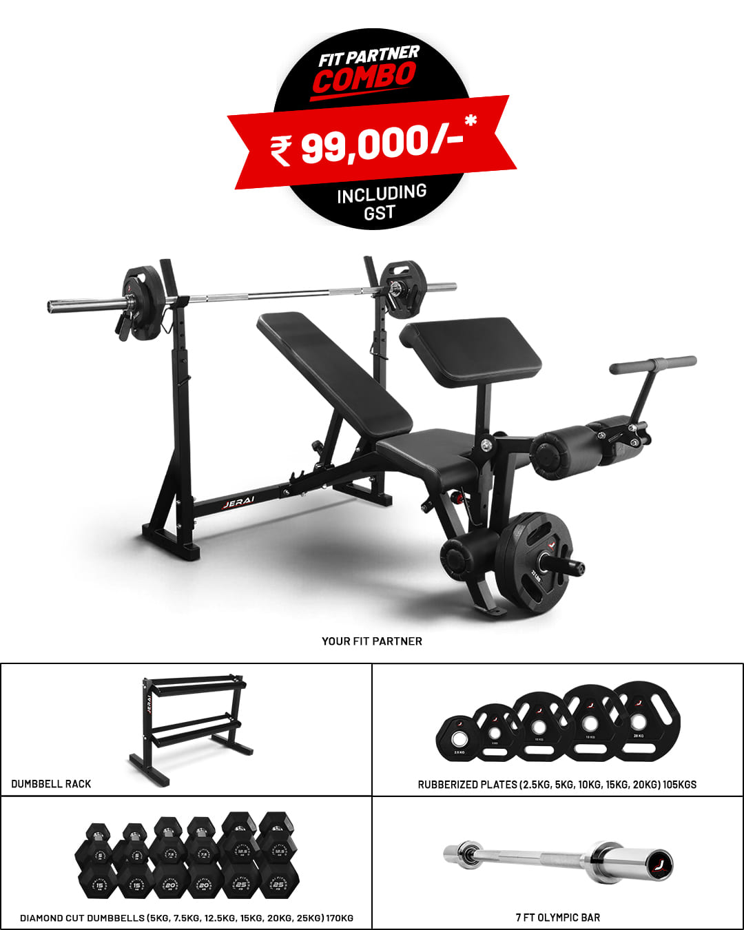 Jerai Fit Partner Combo – front view