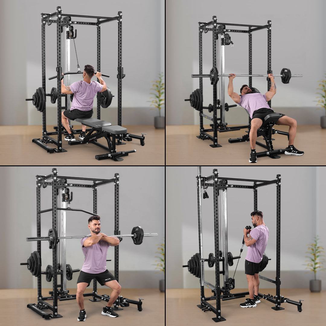 GYM BOX WITH HIGH LOW PULLEY - PLATE LOADED