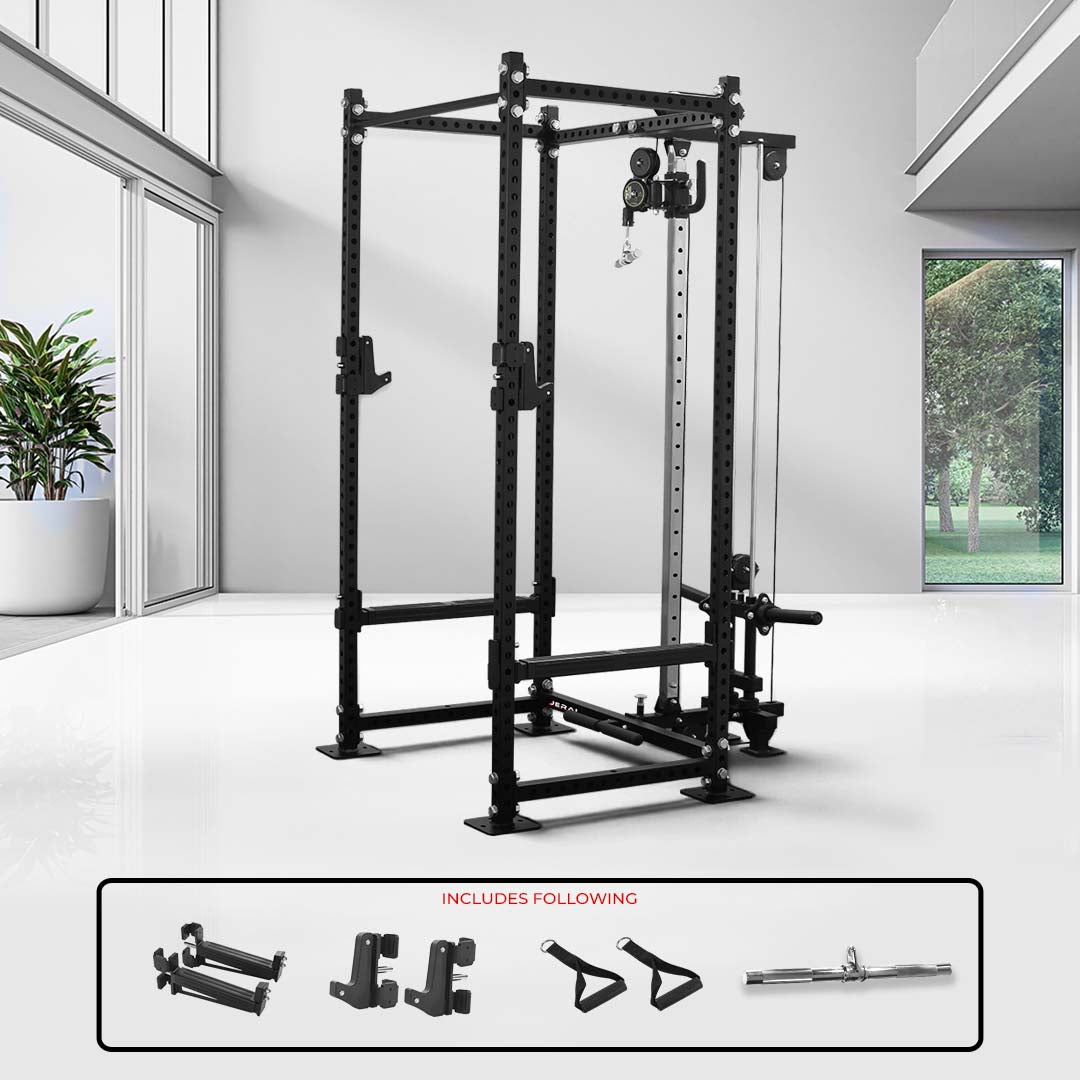 GYM BOX WITH HIGH LOW PULLEY - PLATE LOADED