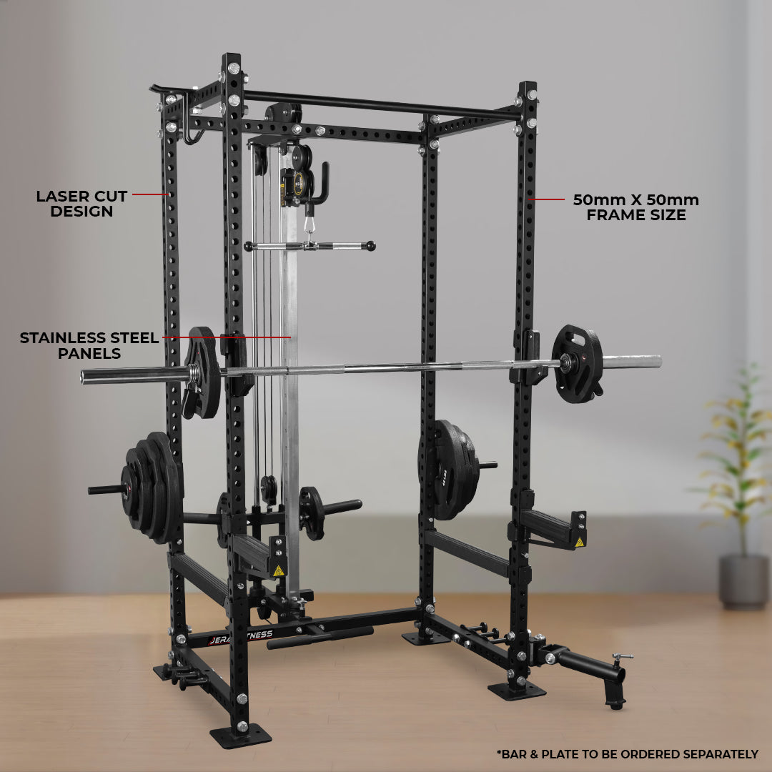 GYM BOX WITH HIGH LOW PULLEY - PLATE LOADED