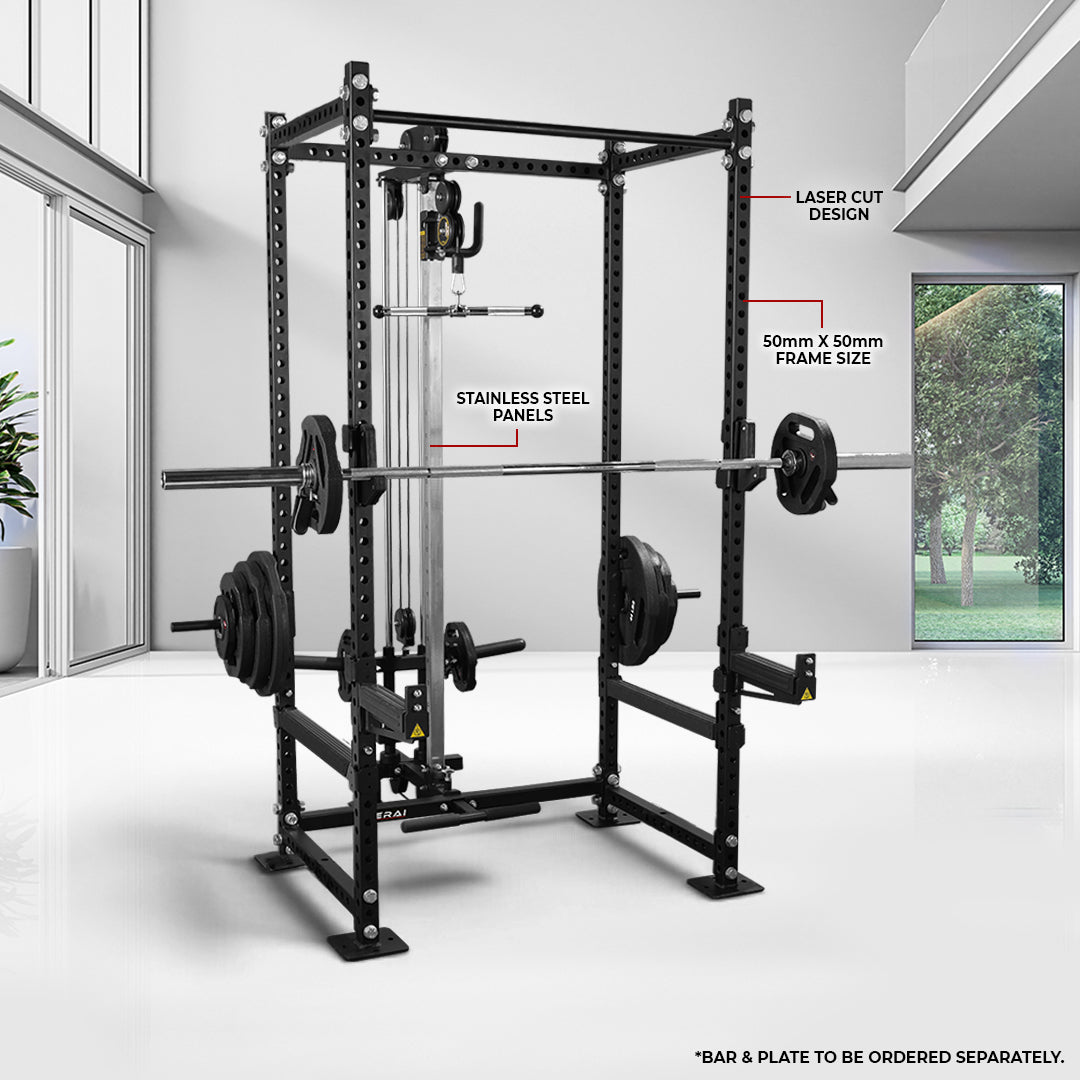 GYM BOX WITH HIGH LOW PULLEY - PLATE LOADED