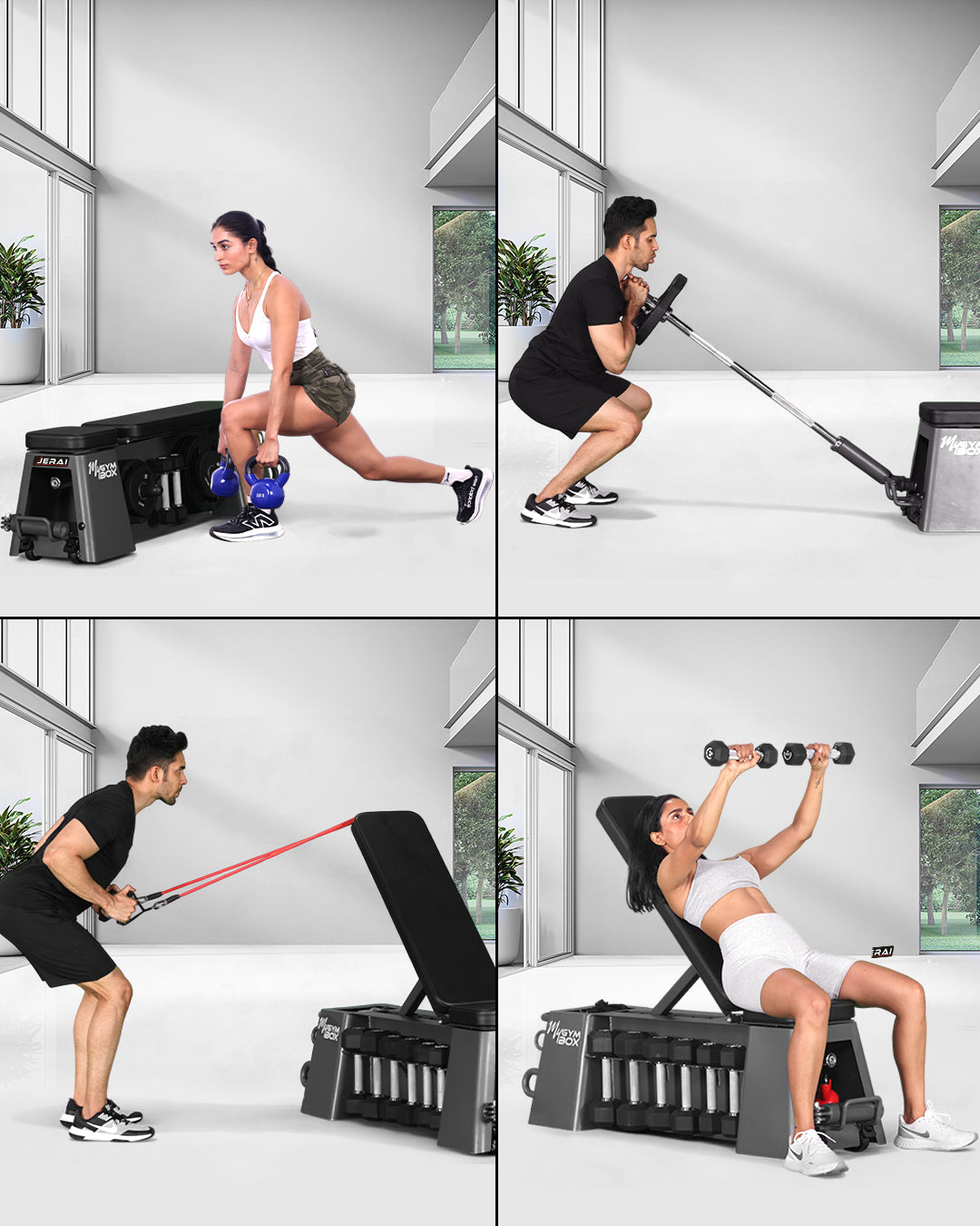 Jerai MY GYM BOX – dimensions and specifications infographic