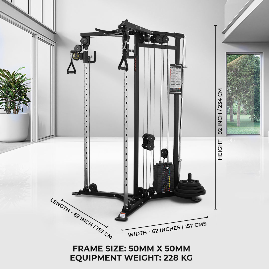Jerai MY PERSONAL TRAINER – dimensions and specifications infographic