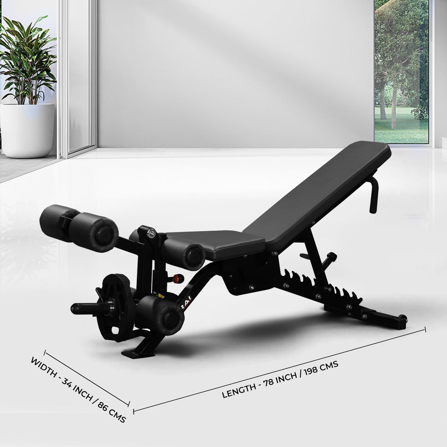 MULTI ADJUSTABLE BENCH (LEG CURL EXTENSION COMBO)