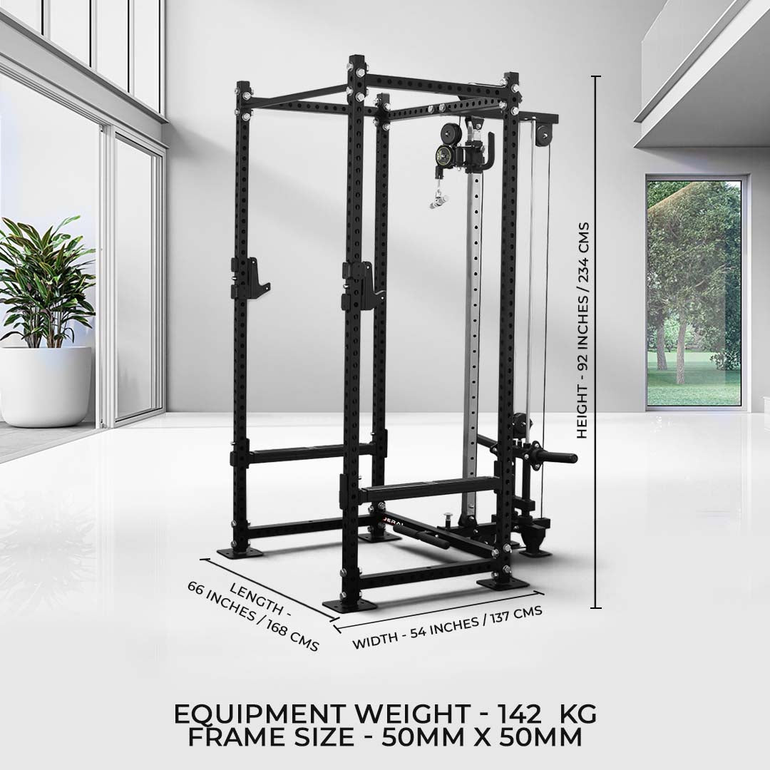 GYM BOX WITH HIGH LOW PULLEY - PLATE LOADED