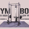 GYM BOX WITH HIGH LOW PULLEY - SELECTORIZED & PLATE LOADED COMBO